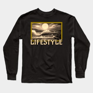 Surfing t-shirt design Long Sleeve T-Shirt